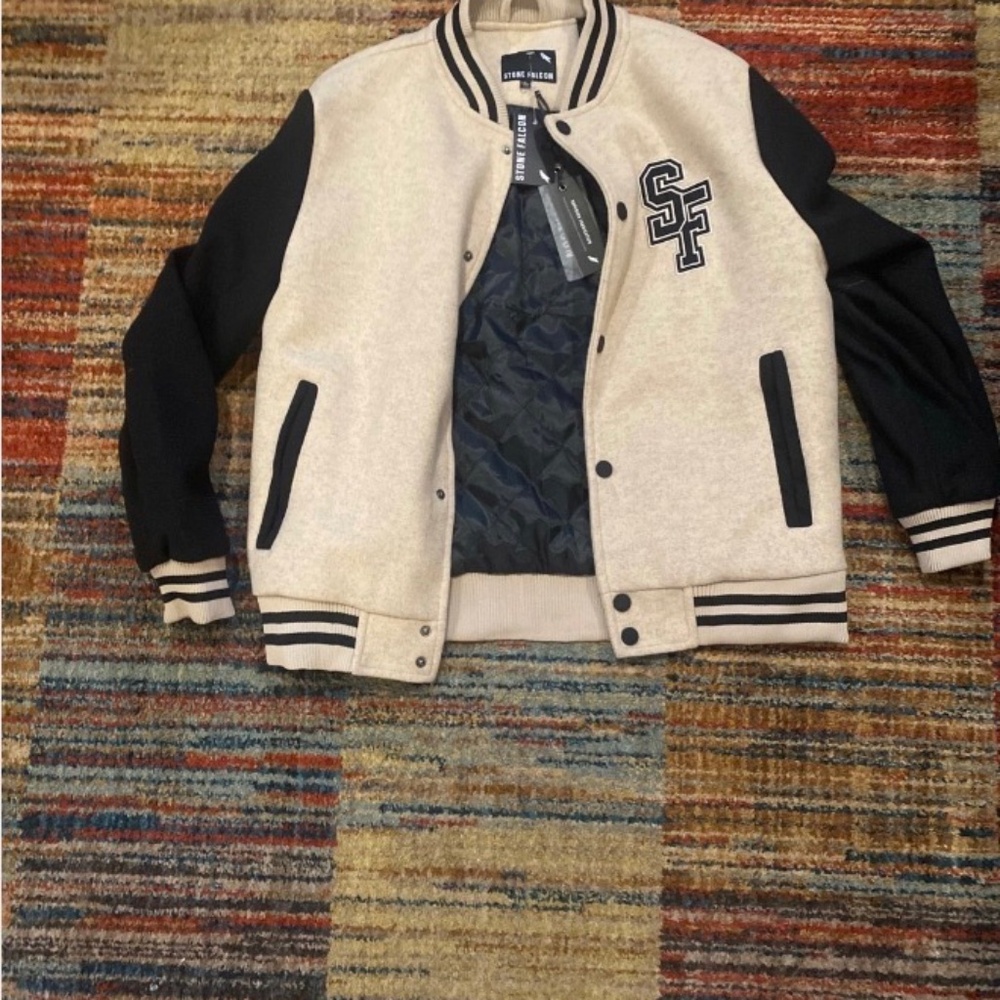 Stone falcon letterman jacket 🆓 SHIPPING